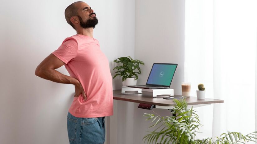 Faça alongamento durante a rotina de trabalho