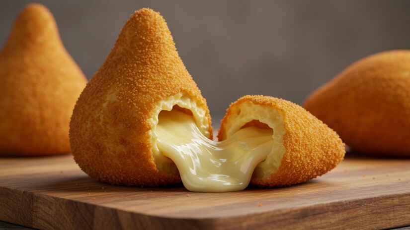 Jundiaí foi a primeira cidade do Brasil a inovar e criar a coxinha recheada de queijo.

Foto: Reprodução/Imagem gerada por IA
