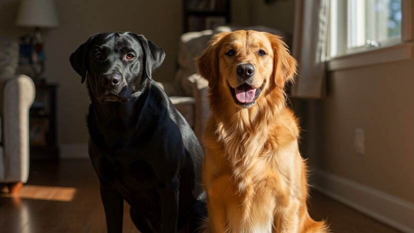 Bumper, um golden retriever, e Peanut, um labrador, identificaram a doença de Parkinson em amostras de pele