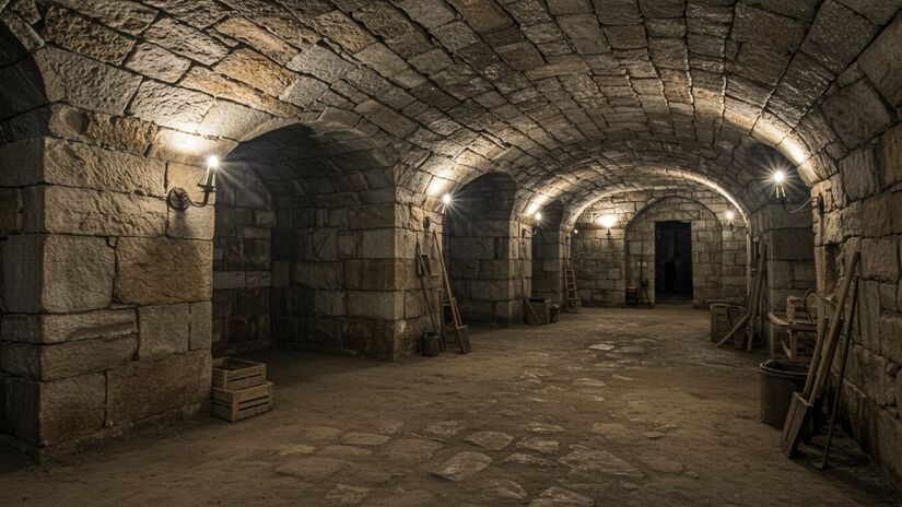 O que parecia só uma abertura no chão revelou um dos maiores centros subterrâneos da história (Fotos: Gerada por IA)
