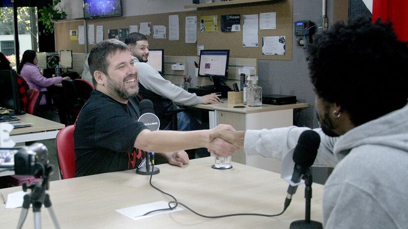 O artista foi entrevistado pelo podcast Direto da Gazeta/Thiago Neme/Gazeta de S. Paulo