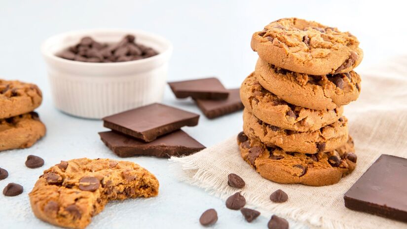 Muitos biscoitos e bolachas são descritos com 'sabor chocolate' nos rótulos