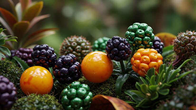 Sempre desconfie de frutas muito coloridas e brilhantes 