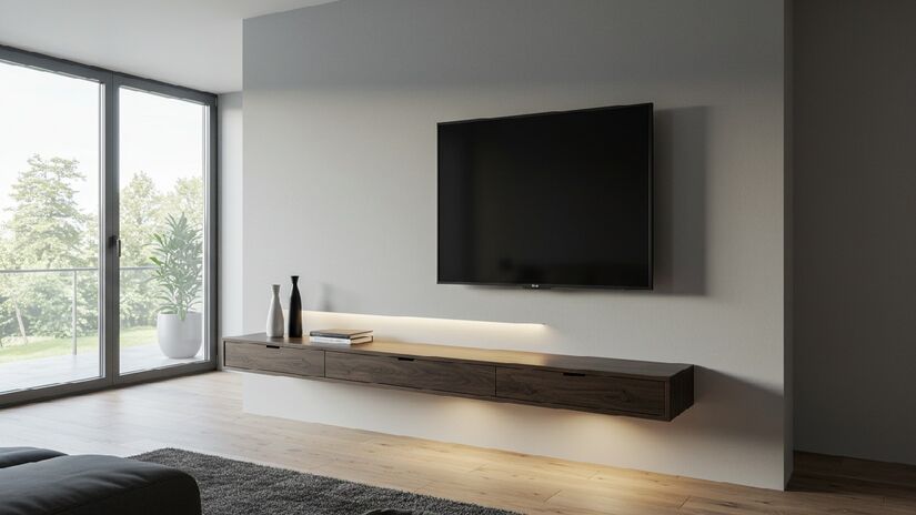 A estética limpa é o que domina as revistas de decoração. Imagem gerada por inteligência artificial