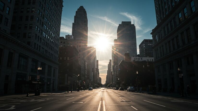 Os raios solares são refletidos em superfícies comuns (Imagens geradas por IA) 