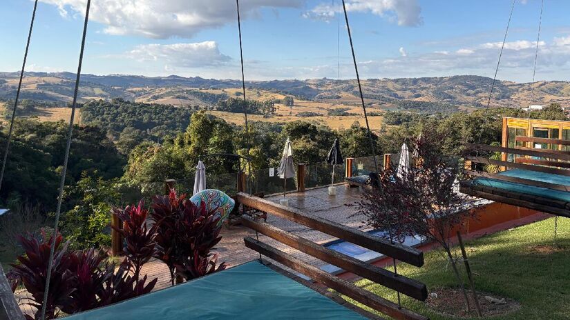 A vista do local é linda, voltada para a Serra da Mantiqueira (Fotos: Gabriela Barbosa/Gazeta de São Paulo)
