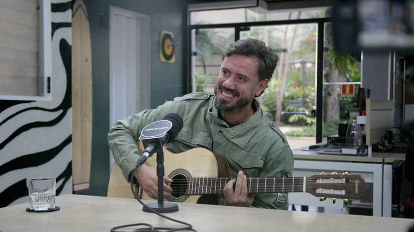 Zeider tocou as músicas inéditas do novo álbum na redação da Gazeta/Thiago Neme/Gazeta de S. Paulo