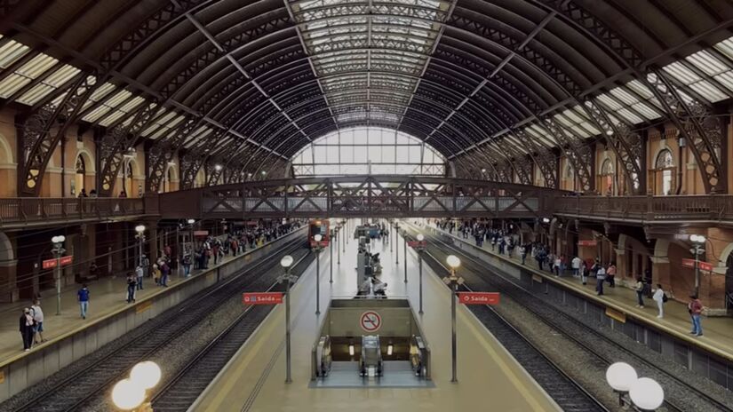 A icônica estação da luz escoou por muito tempo a riqueza de São Paulo - reprodução: YouTube