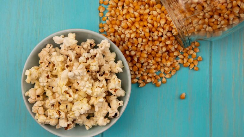 A fritadeira não atinge a temperatura necessária para estourar os grãos