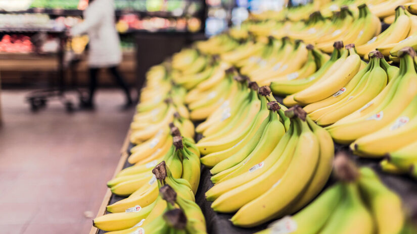 Banana teve alta de 10,48%.
Foto: @gratisography-=/Pexels