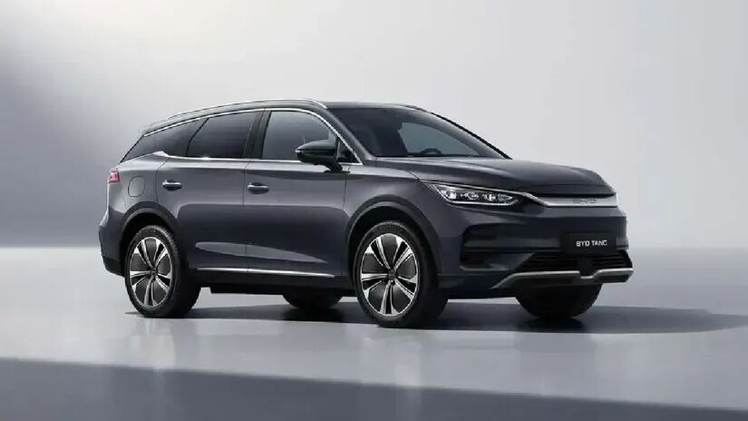 O BYD Tang mandou bem e superou o WLTP. Imagem: Divulgação BYD