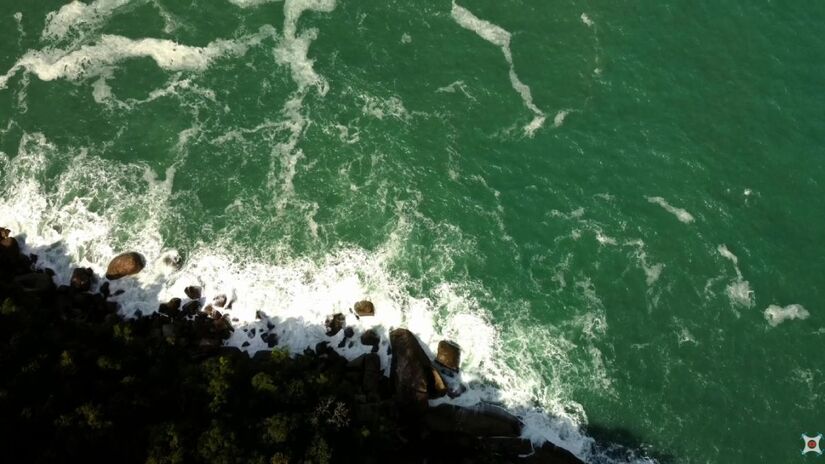 Mar calmo e raso é ideal para mergulho e observação de tartarugas