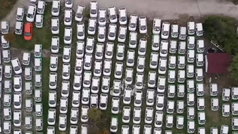 Carros brancos são os mais abandonados pois eram mais usados em aplicativos