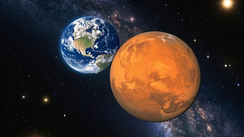Graças à gravidade menor e à crosta estática, Marte permitiu que a lava se acumulasse por milhões de anos no mesmo ponto, criando o maior vulcão do Sistema Solar