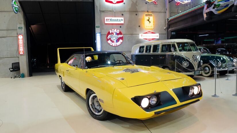 Plymouth Superbird ano 1970 foi projetado para as disputas da Nascar  a Stock Car norte-americana./ Foto: Divulgação/Carolina Lopo