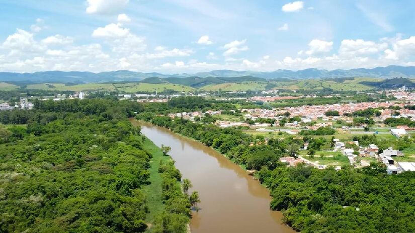 A cidade é conhecida por ser o berço de São Frei Galvão | Reprodução YouTube | APLIK DRONE