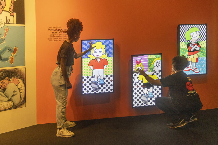 Durante o percurso da mostra, os visitantes poderão soltar a criatividade e personalizar a arte de Ziraldo, dando a ela um toque individual e celebrando o caratér democrátivo da obra do multiartista. 