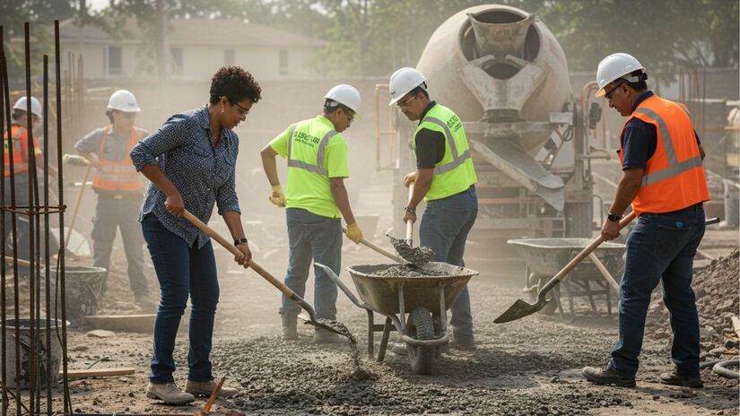O biochar se mistura de forma eficiente ao cimento, criando ligações que reforçam a estrutura do concreto