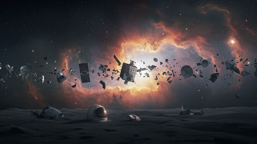 Essa ideia da NASA pode contribuir para limpar a órbita terrestre - Imagem gerada por IA