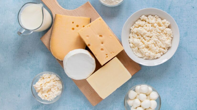 Derivados do leite são alguns dos alimentos com mais cálcio