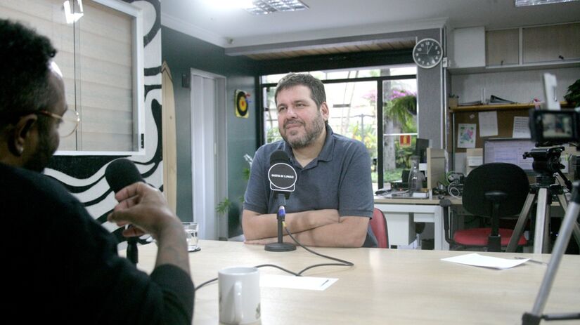 Artista deu entrevista nesta sexta (15/8) na redação da Gazeta/Thiago Neme/Gazeta de S. Paulo