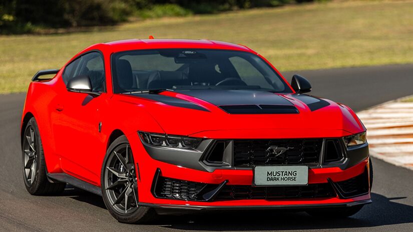 Mustang Dark Horse mantém o motor Coyote 5.0 V8 aspirado.

/Foto: Divulgação