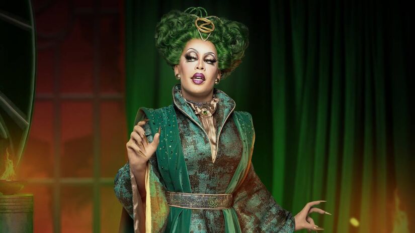 Equipe criativa de Wicked desenvolveu especialmente para Gloria Groove uma nova concepção visual da malvada Madame Morrible. 