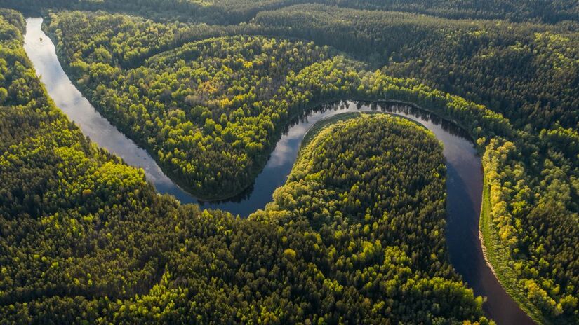 O Rio Amazonas transporta sozinho cerca de 20% da água doce superficial do planeta, com vazão média de 210 mil m&#xB3;/s.   Foto: Ushplash/Ivars Utināns