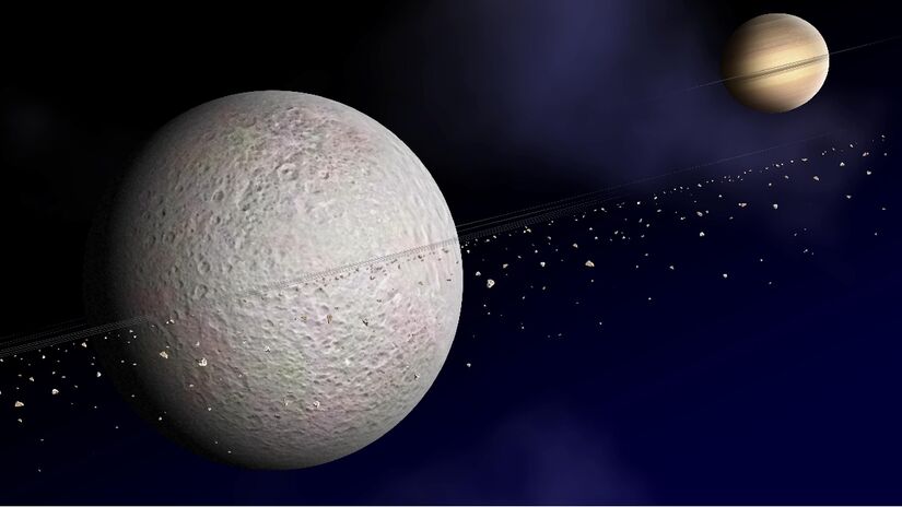 Outros planetas também possuem anéis. Imagem: Domínio Público