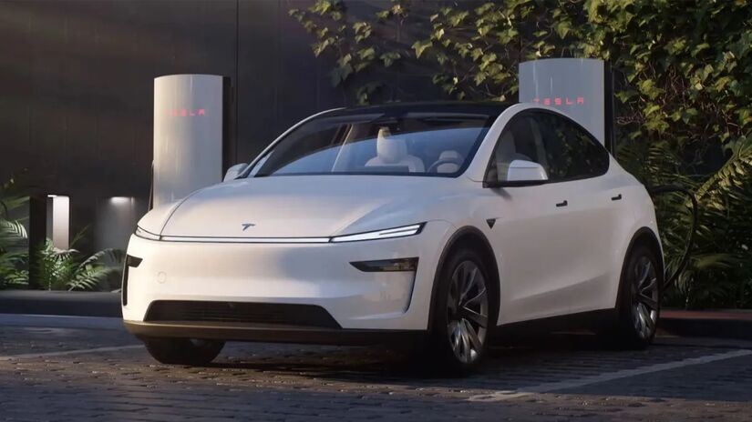 O Tesla Model Y foi o que mais superou o WLTP. Imagem: Divulgação Tesla