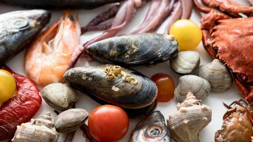 Frutos do mar também são alimentos ricos em cálcio