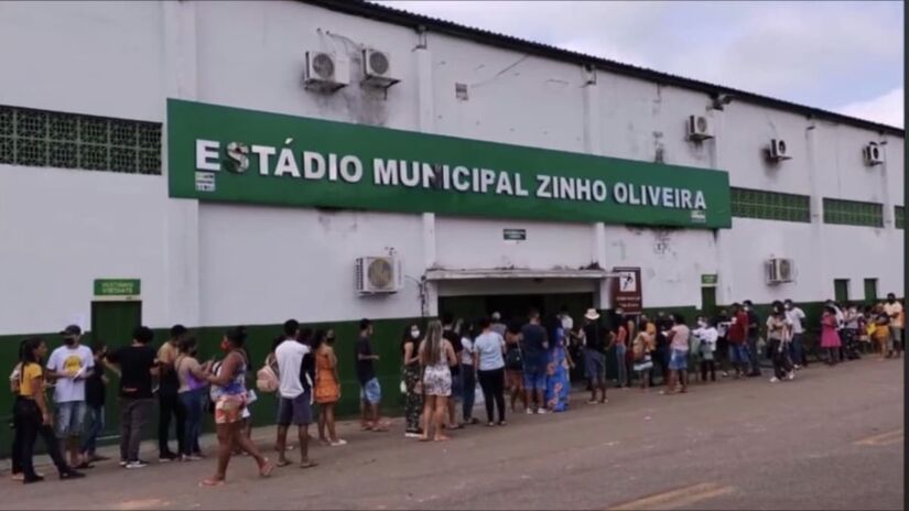 O estádio municipal Zinho de Oliveira é onde o Águia de Marabá manda o seu jogos - Reprodução:YouTube