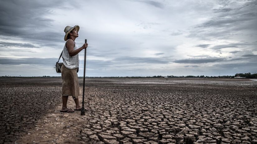 A temperatura média na superfície da Terra aumentou cerca de 1,1 grau Celsius desde o início da Revolução Industrial, em 1850.