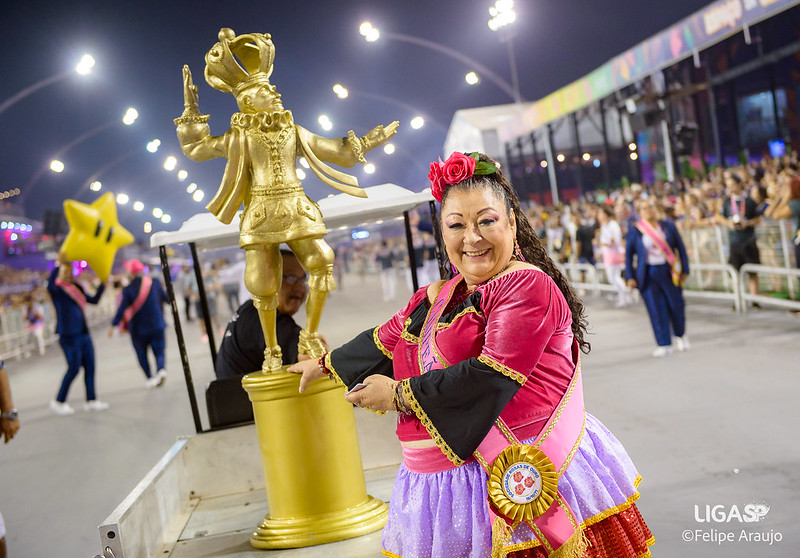 Rosas de Ouro é a atual campeã do Grupo Especial do Carnaval de São Paulo / Foto: Felipe Araujo/Liga-SP. 