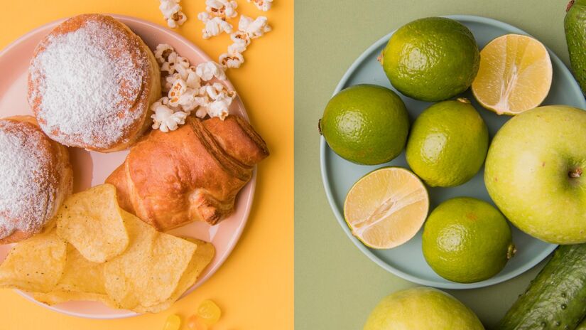 Embora sejam ricas em vitaminas, frutas cítricas como laranja, limão e tomate são alimentos ácidos que podem irritar o esôfago e intensificar a queimação