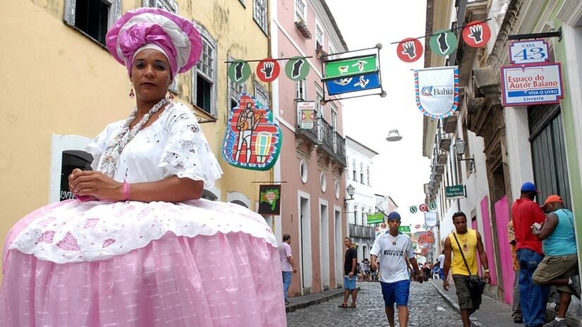Baianas de receptivo atuam como anfitriãs de turistas (Foto: Antônio Cruz/Agência Brasil)