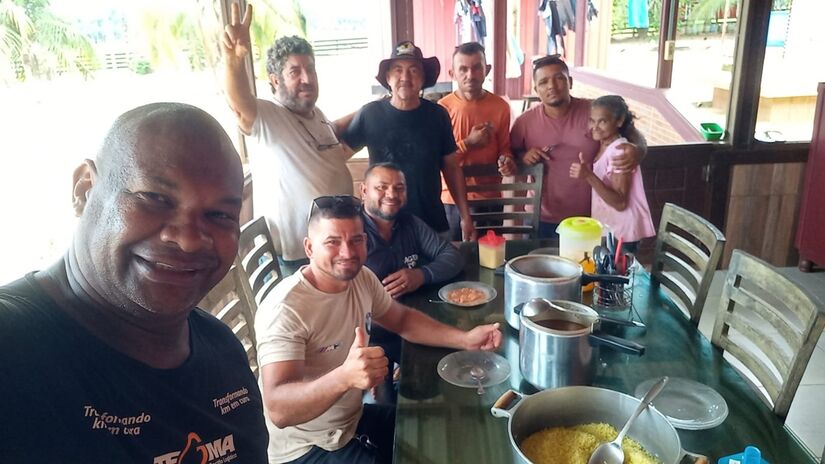 Carlos Dias durante uma das primeiras paradas da corrida/Divulgação