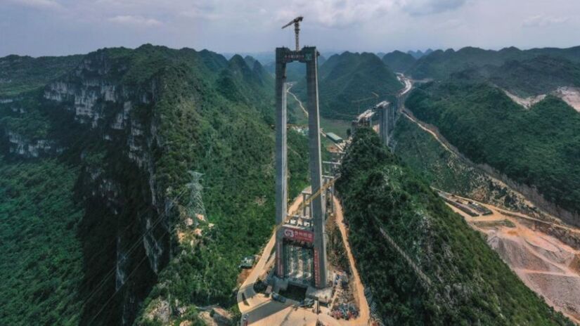 Obras da construção da ponte duraram três anos.

/Foto: Xinhua/Yang Wenbin