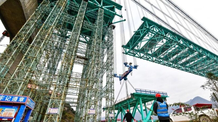 Valor da construção em reais é de aproximadamente avaliado em R$ 1,5 bilhão.

/Foto: Xinhua/Yang Wenbin