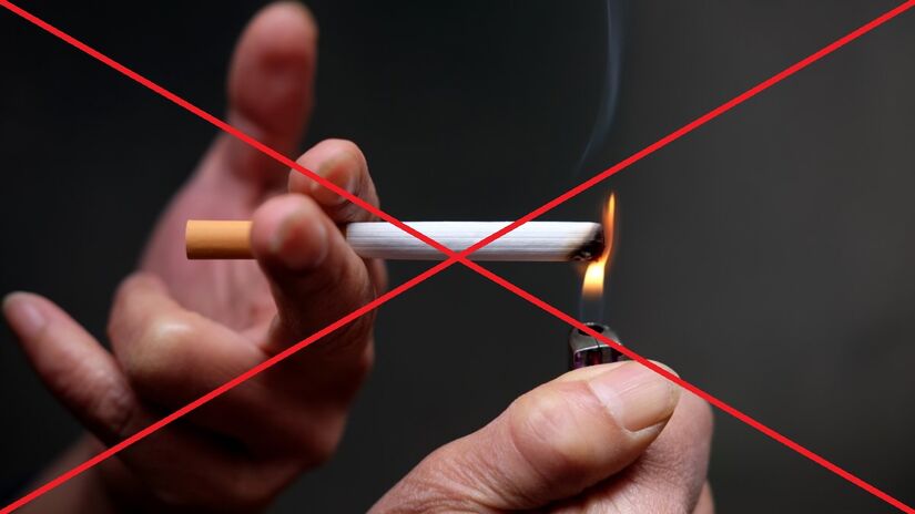 É contra-indicado fumar 30 minutos antes da medição