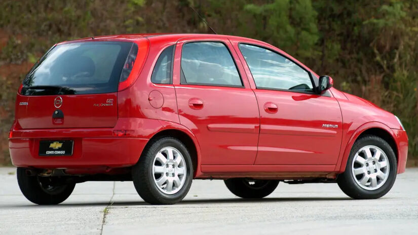 O modelo Corsa aparece como o quinto mais roubado. Foto: Divulgação/Chevrolet
