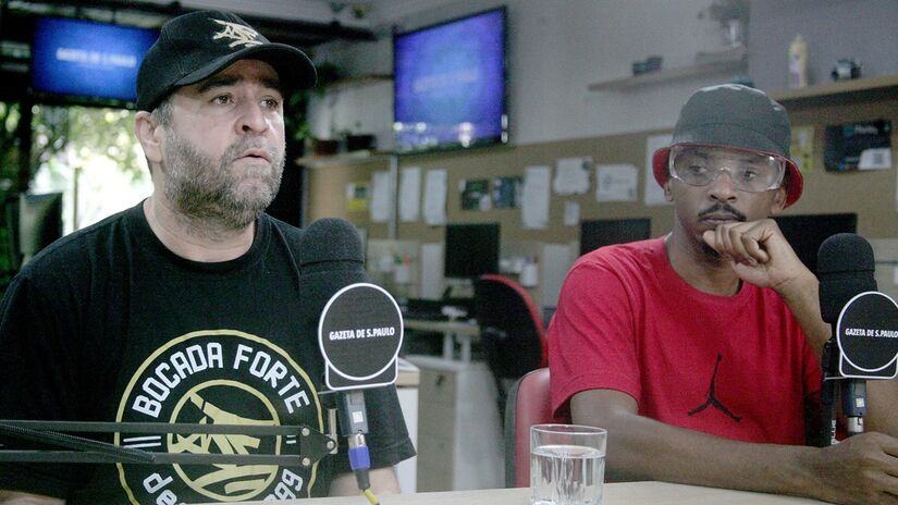 Nesta entrevista à Gazeta, a dupla analisou a história do rap, do break, do grafite e dos MCs/Thiago Neme/Gazeta de S.Paulo