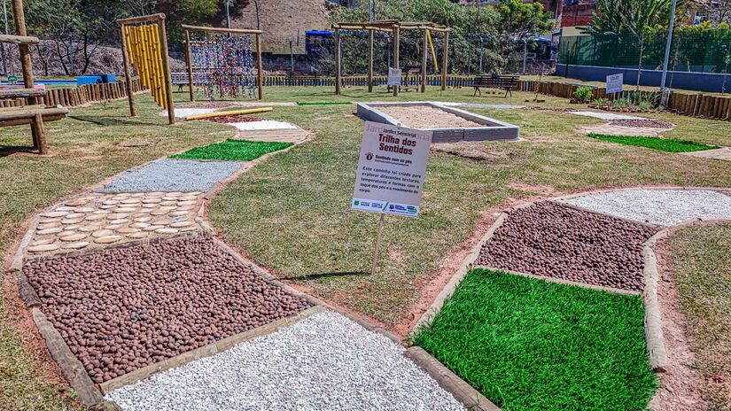 Os elementos do jardim foram pensados para estimular os sentidos/Divulgação/PMSP