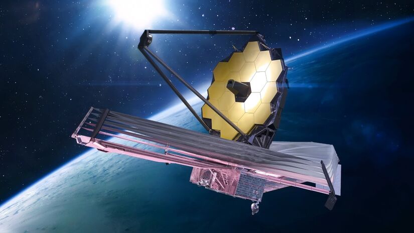Descobertas foram feitas com o telescópio James Webb, um dos mais modernos já construídos. Imagem: NASA/dima_zel