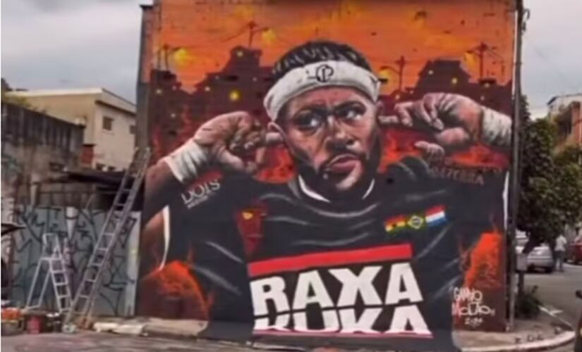 O jogador foi homenageado com um mural na Grande São Paulo/Reprodução