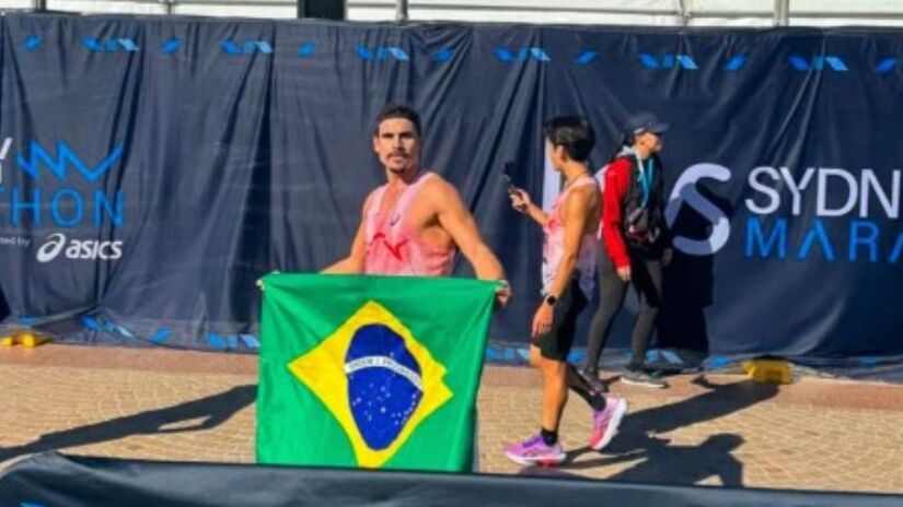 Ator foi o brasileiro mais rápido na Maratona de Los Angeles.