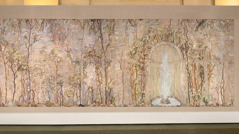 'Chambre de Soie' (2021), de Eva Jospin, que fez parte da coleção de alta costura da Maison Dior.