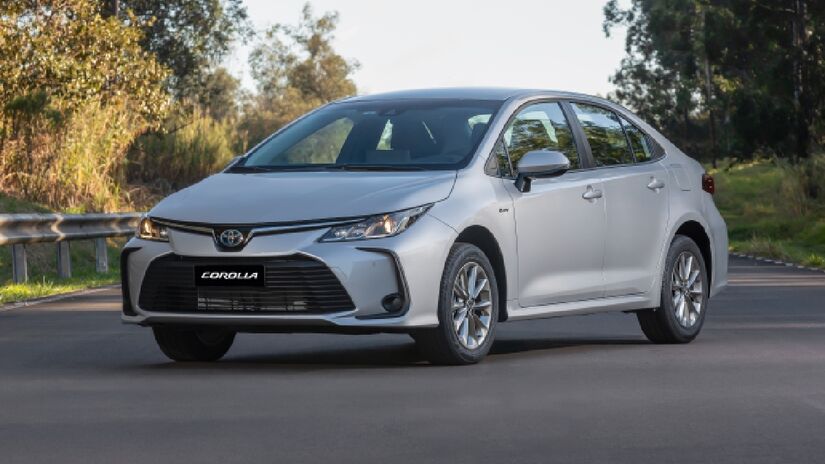 Linha marcante e aerodinâmica do Corolla GLi Hybrid reforça o visual moderno e elegante |Divulgação/Toyota