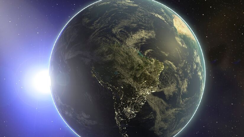 O núcleo da Terra é uma esfera sólida de ferro e níquel, cercada por um núcleo externo líquido - (Freepik)