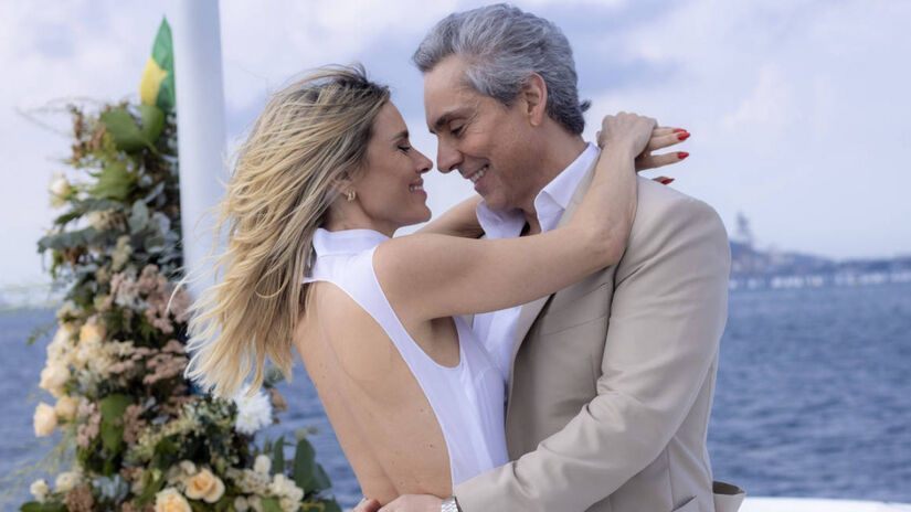Ex-marido de Heleninha levou um tiro durante seu casamento com Leila e ficou entre a vida e a morte. 